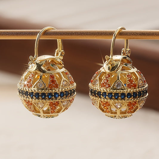 Affordable Luxury Court-style Intricately Crafted Vintage-chic Colorful Earrings